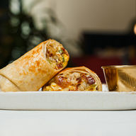 breakfast burrito at bar