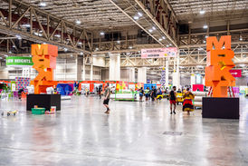 Vendor displays inside the SOHO Market at the 2023 Essence Festival