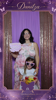 Custom butterfly photo booth design for a quinceañera in Baton Rouge