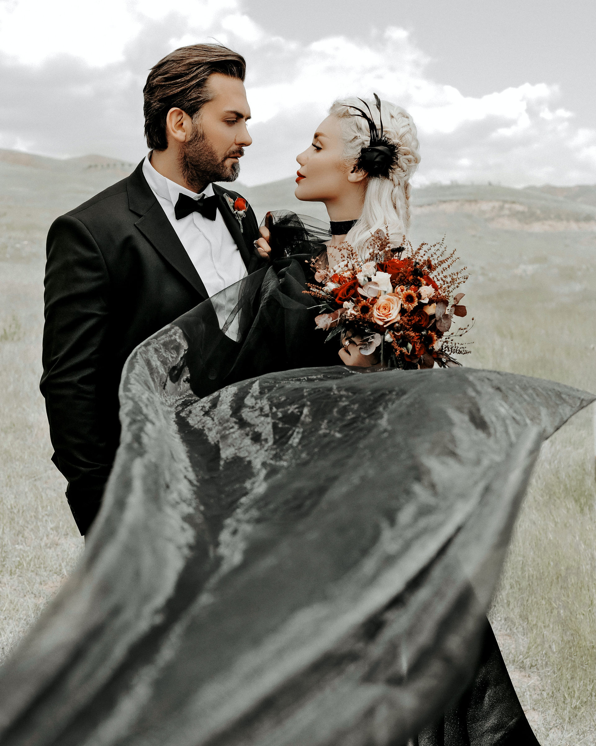 Wedding destination posing