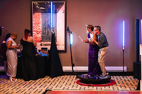 New Orleans corporate 360 photo booth experience at Hyatt Regency’s MetGalaxy celebration.