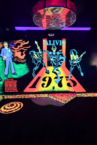KISS by Monster Mini Golf neon entrance at the Rio in Las Vegas