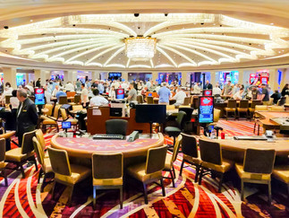 Casino floor inside Caesars Palace in Las Vegas