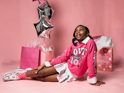 Pink-Themed 10th Birthday Portrait Session in Studio