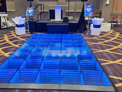 Transforming Your Corporate Event with New Orleans' 3D LED Floor Rentals.