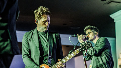 Live event photography of Third Eye Blind performing for NADA guests at MISI.