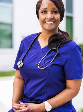 Personal branding portrait for a registered nurse in New Orleans.
