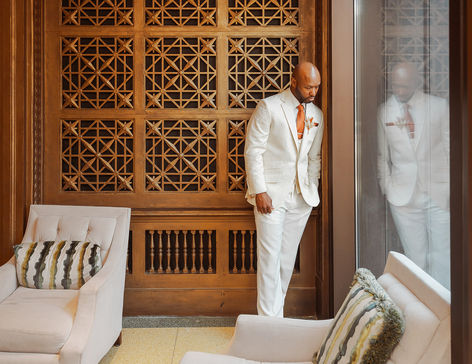 Groom portrait at NOPSI Hotel in New Orleans