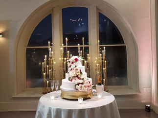 Bride and groom celebrating at The Jaxson wedding venue in the French Quarter