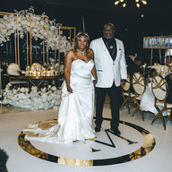 bride and groom first dance