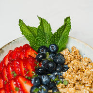 fruit bowl with granola
