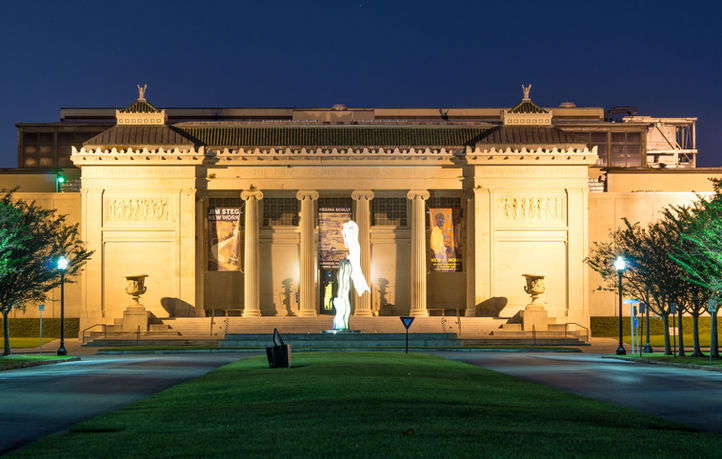 NOMA - New Orleans Museum of Art. night photography