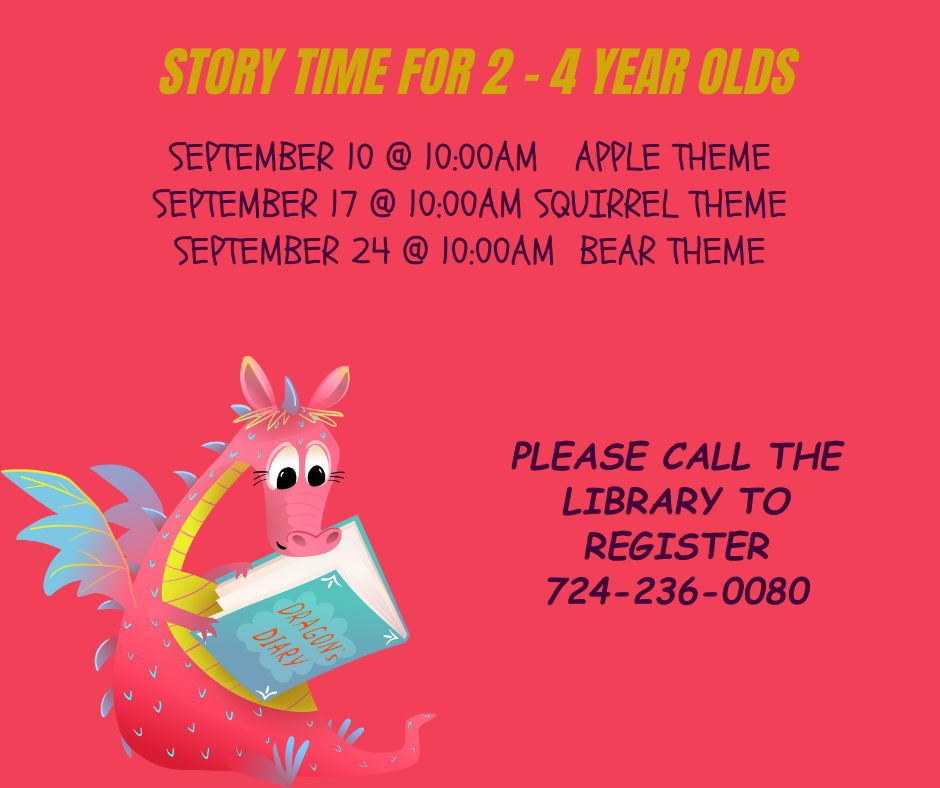 Story Time 2 - 4 Year olds