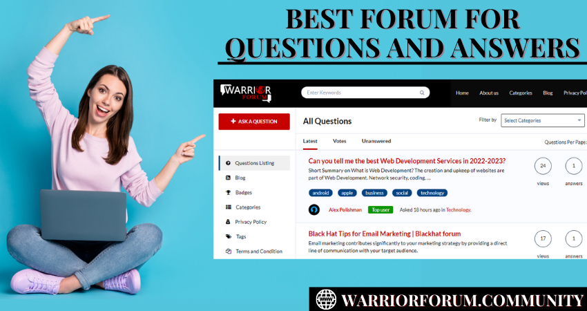 Best Forum For Questions And Answers | warrior Forum content media