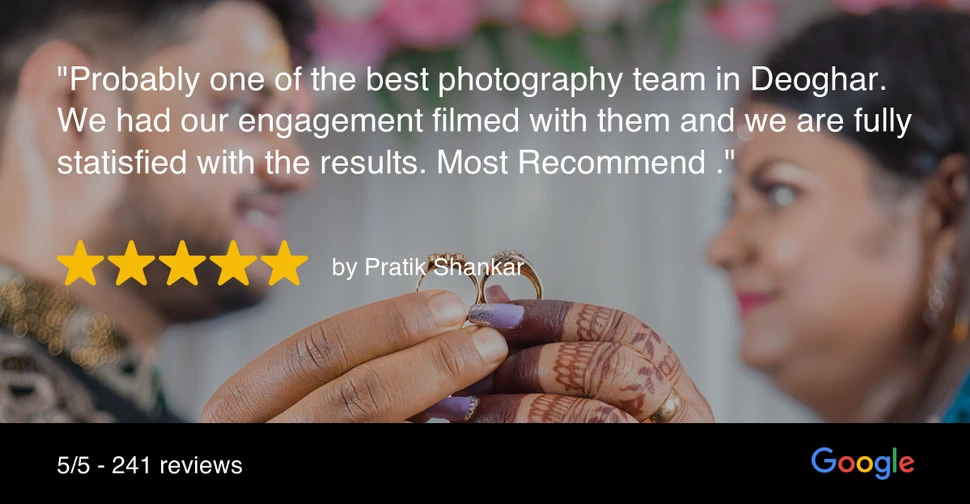 Screenshot of Client's Google Reviews in Google Business Profile, Ranjan KM's Photography, Photographer, Deoghar