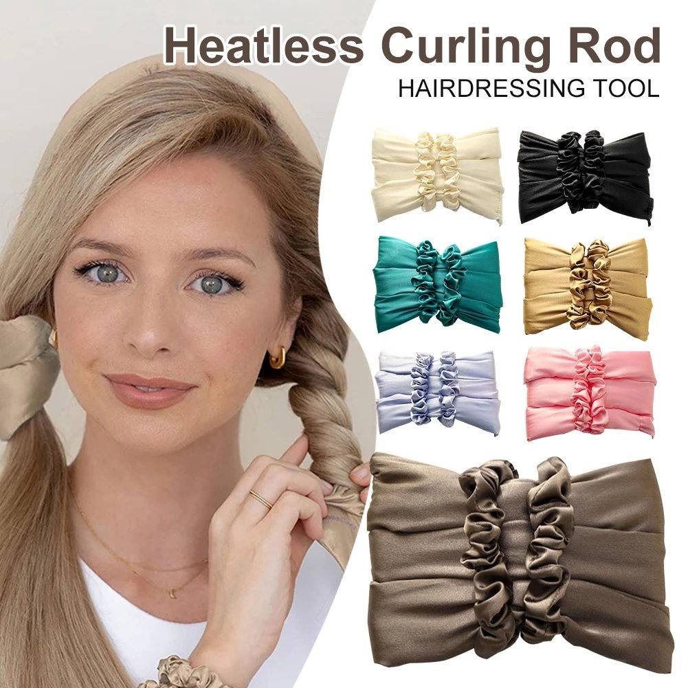 Diadema Rizadora de Ondas Grandes sin Calor y Scrunchies