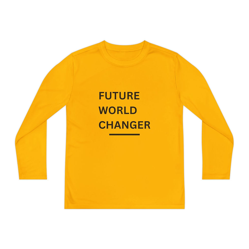 Thumbnail: Youth Long Sleeve | Future World Changer (Black Letters)