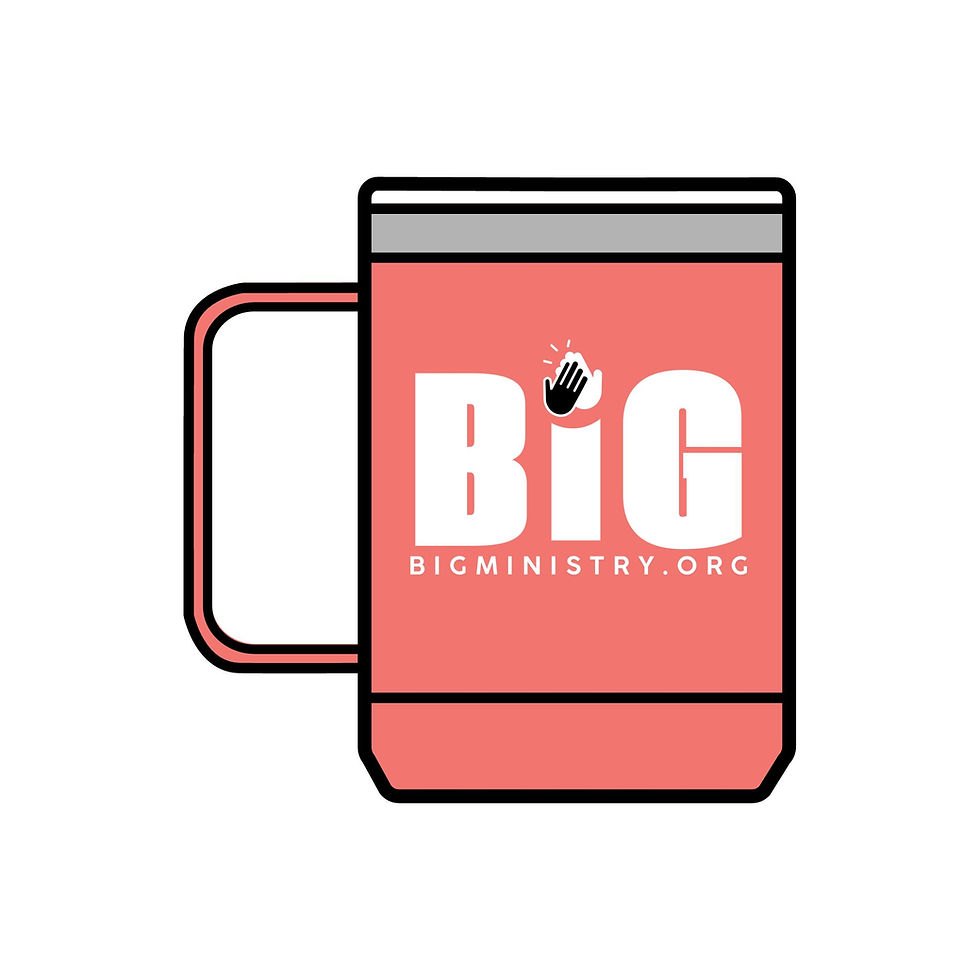 Thumbnail: Coffee Mug Tumbler - 15oz | BiG Logo (White)
