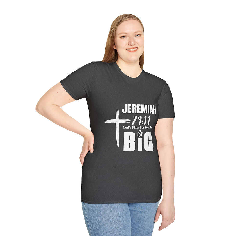 Thumbnail: Adult T-Shirt | Jeremiah 29:11 "God's Plans For You Are BiG"