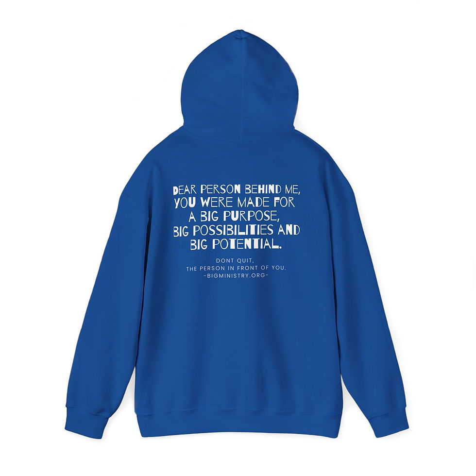 Thumbnail: Adult Hoodie | Dear person behind me #2