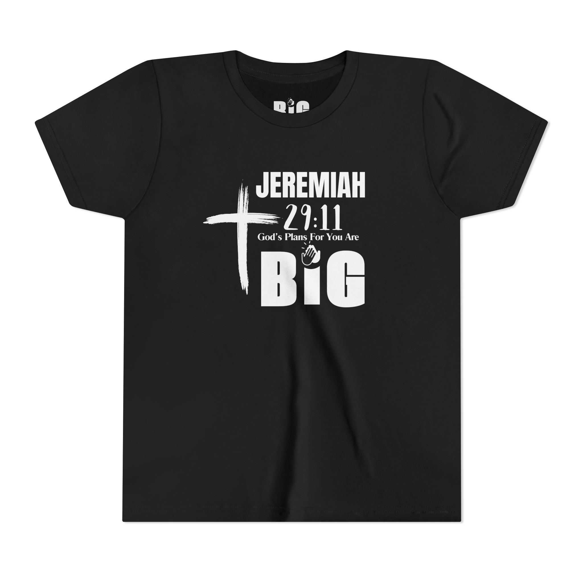 Youth Short Sleeve Tee | Jeremiah 29:11 "God's Plans For You Are BiG"