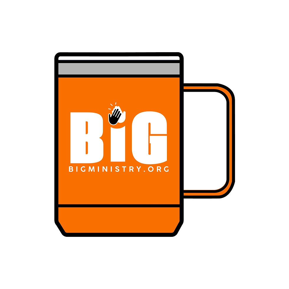 Thumbnail: Coffee Mug Tumbler - 15oz | BiG Logo (White)