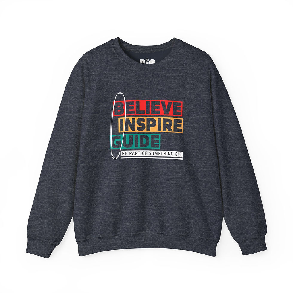 Thumbnail: Adult Crewneck Sweatshirt  | Believe, Inspire, Guide