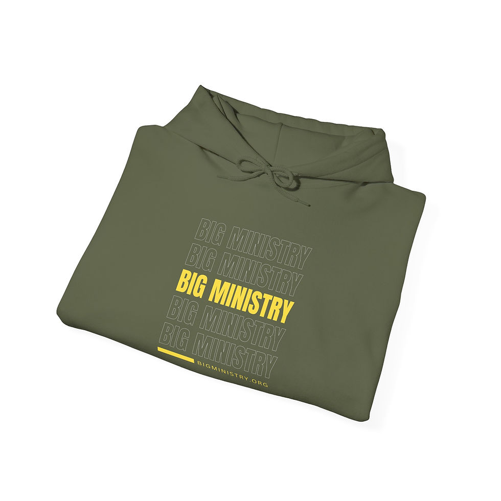 Thumbnail: Adult Hoodie | "BiG Ministry Hollow Logo"