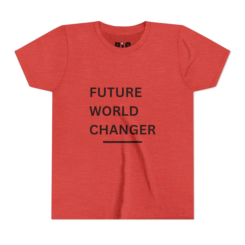 Thumbnail: Youth Short Sleeve Tee | Future World Changer (Black Letters)