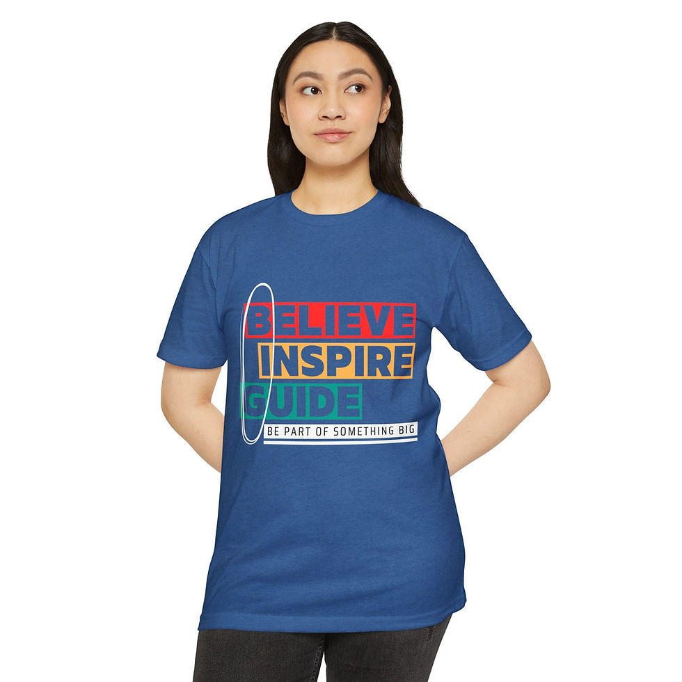 Thumbnail: Adult T-Shirt | Believe, Inspire, Guide