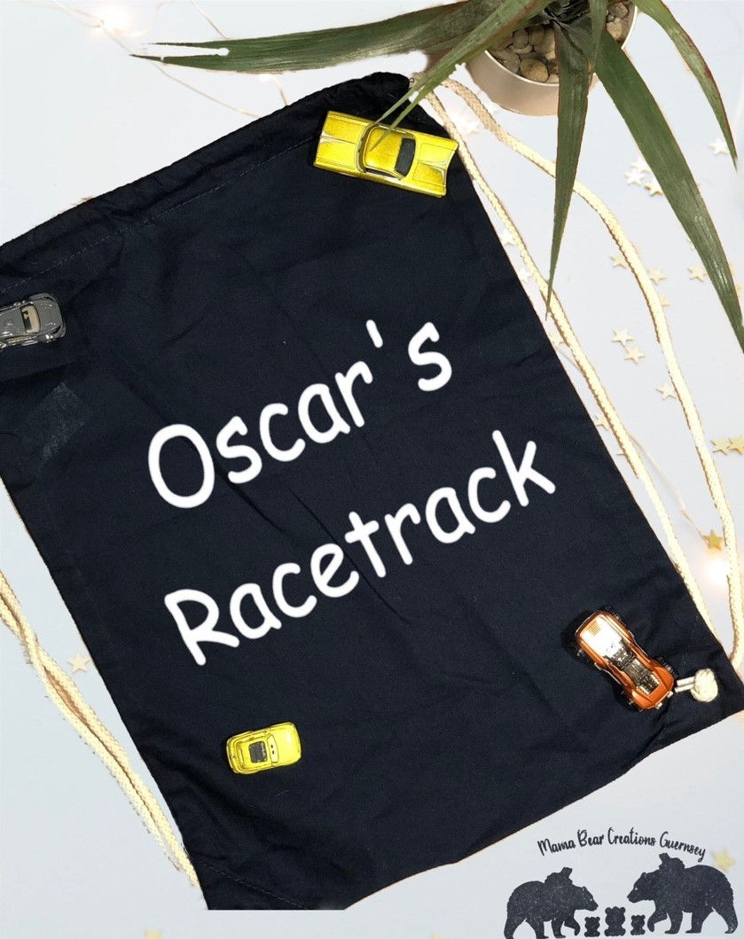 Mama Bear - Travel Drawstring Bags - Dinosaur Park, Racetrack