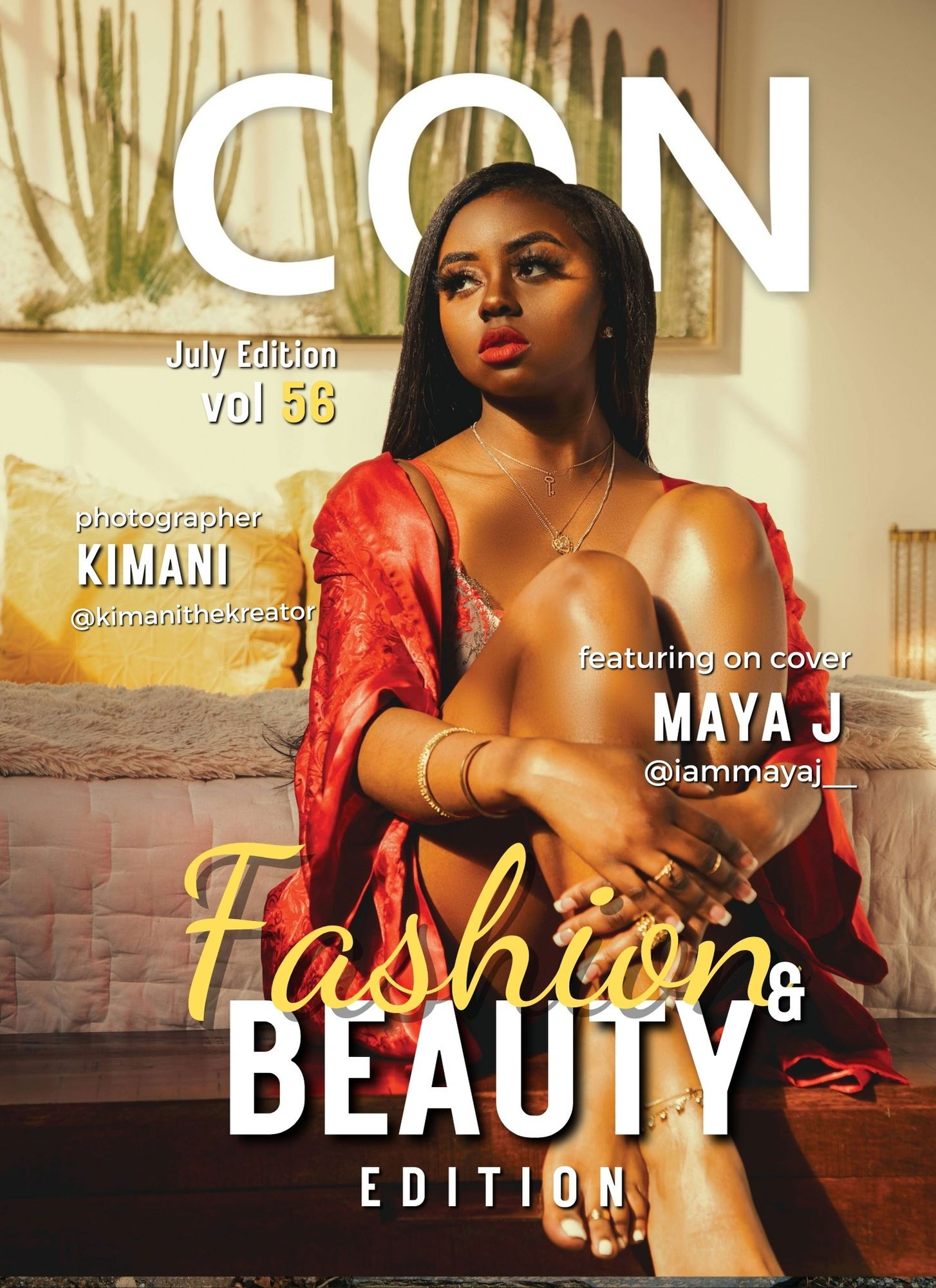 Printed Copy 'Fashion and Beauty Edition' Issue July Vol - 56