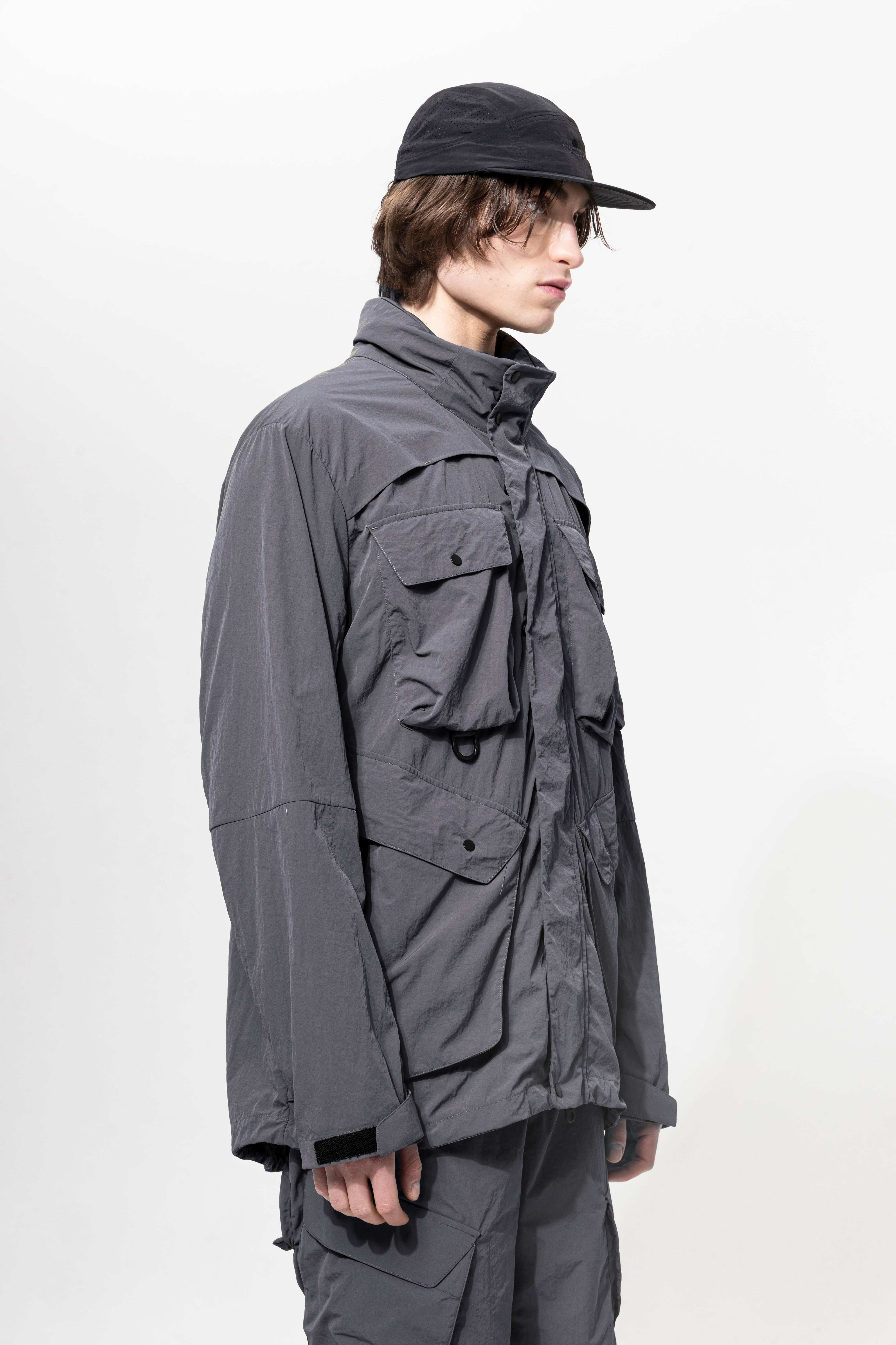 JG1_SS26_04 | MAG FUSION FLIGHT JACKET | CHARCOAL