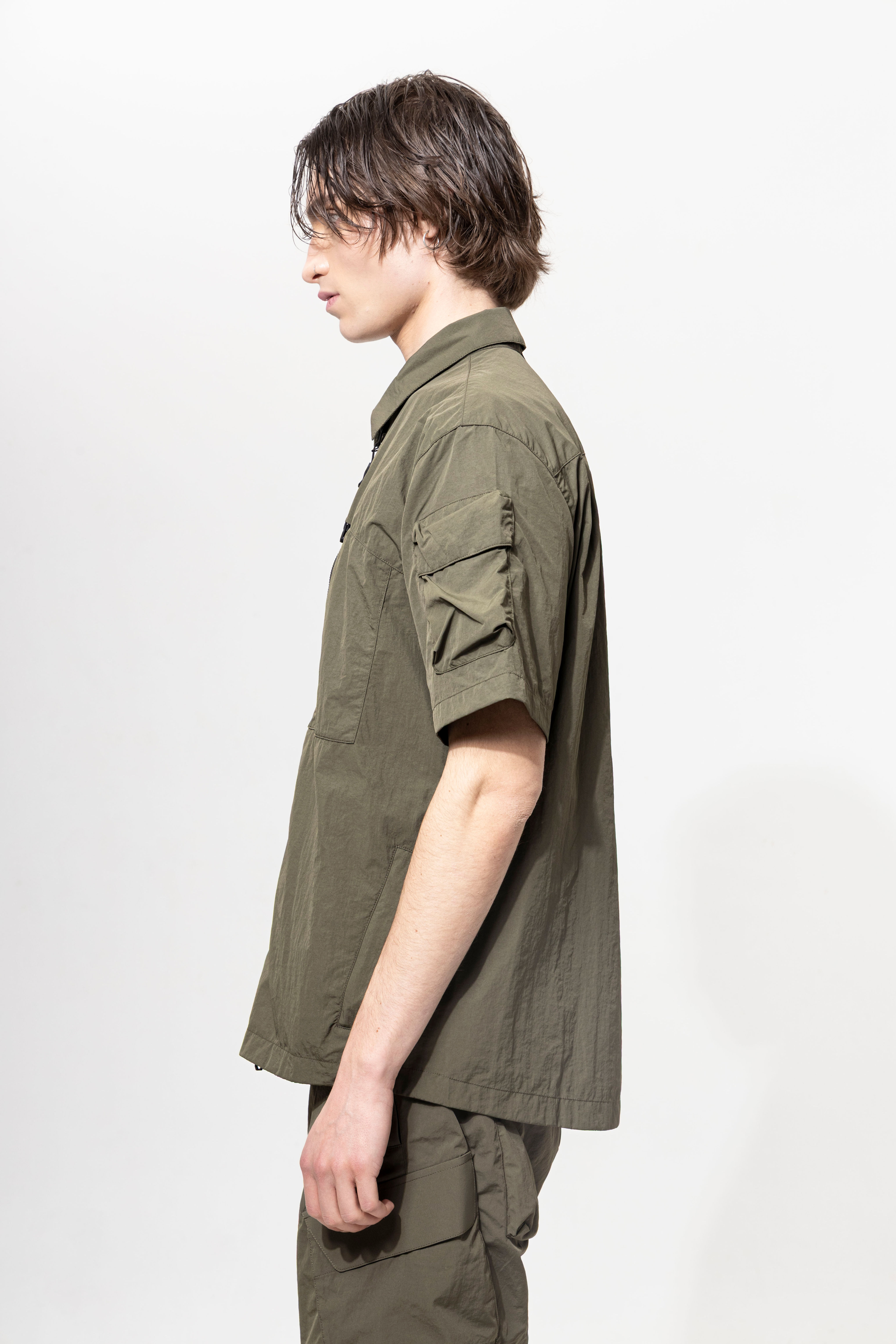 JG1_SS26_14 | HYBRID UTILITY OVERSHIRT SS | ARMY