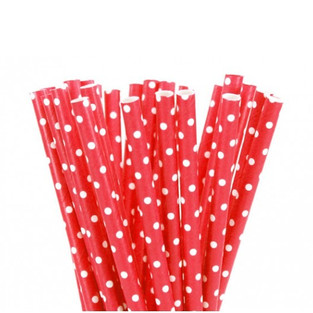 red dots straws