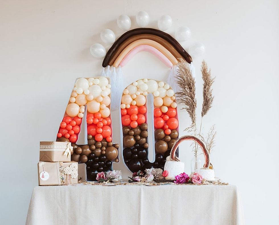 יומולדת קשת בענן בוהו סטייל