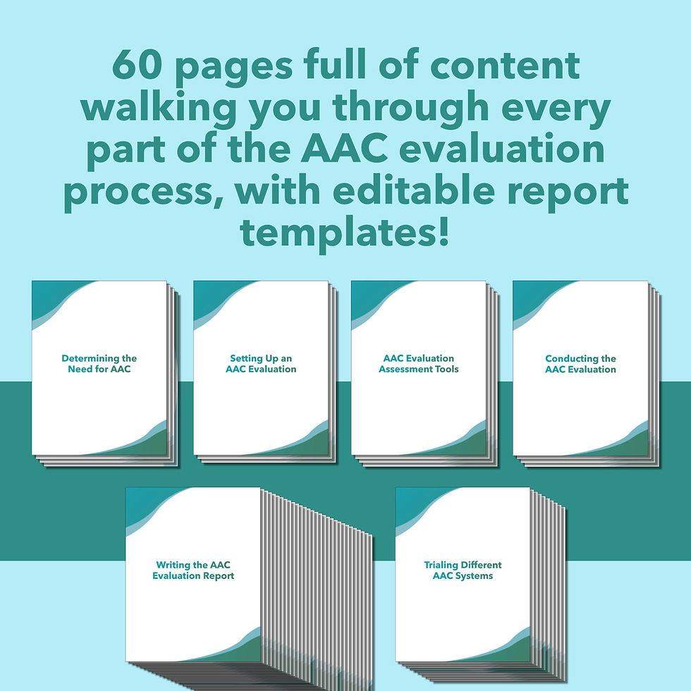 Thumbnail: AAC Evaluation Toolkit | Guide with Editable Report Templates