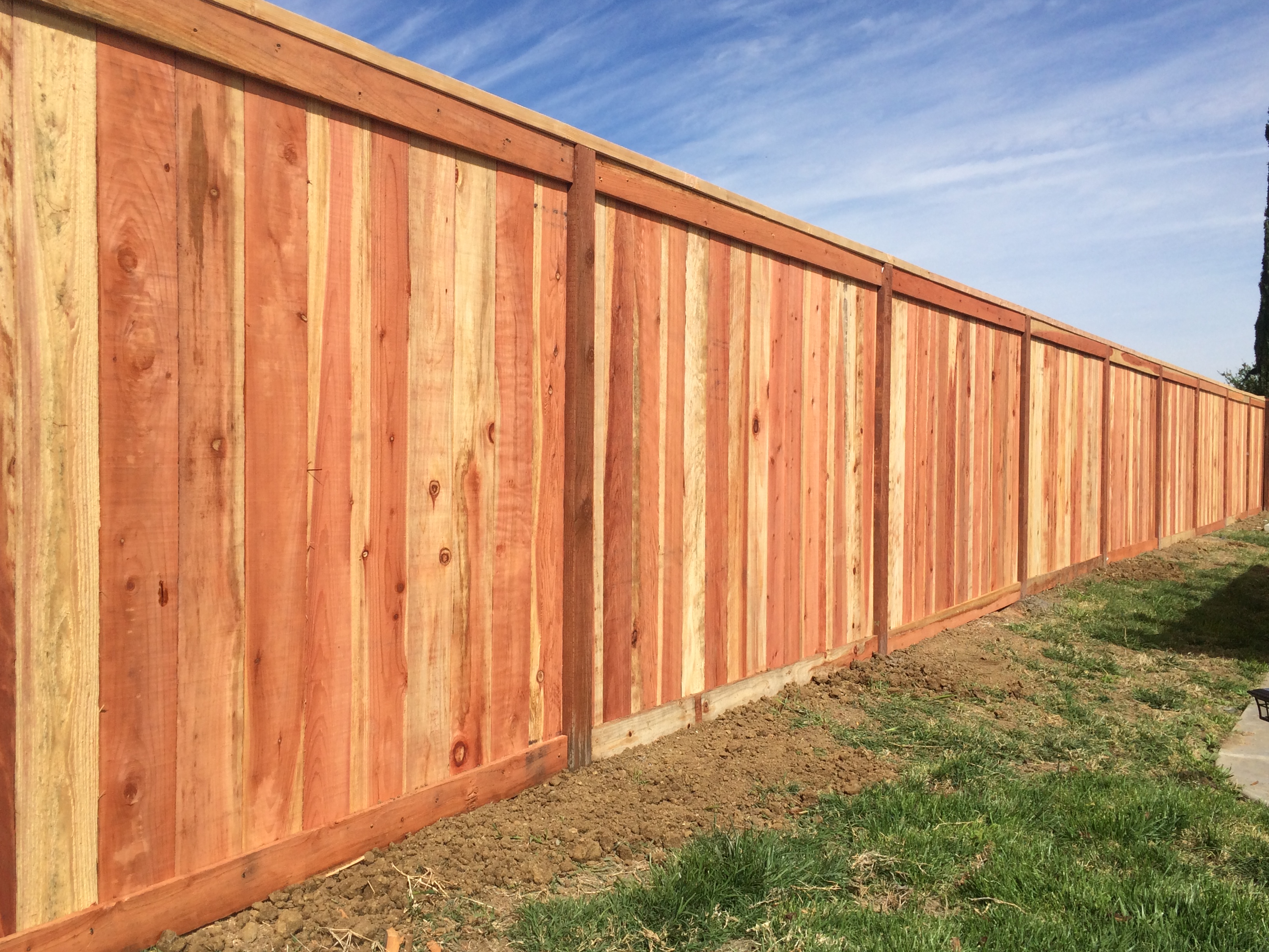 "wood fence corona"