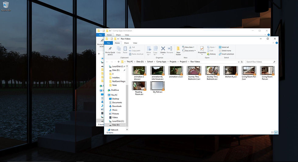 Saved rendered animations