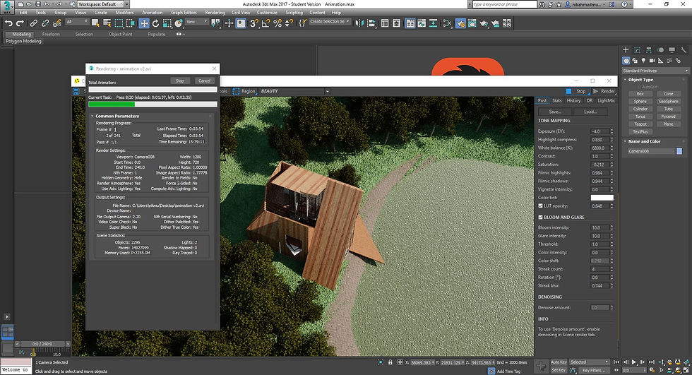 Rendering 1st scene