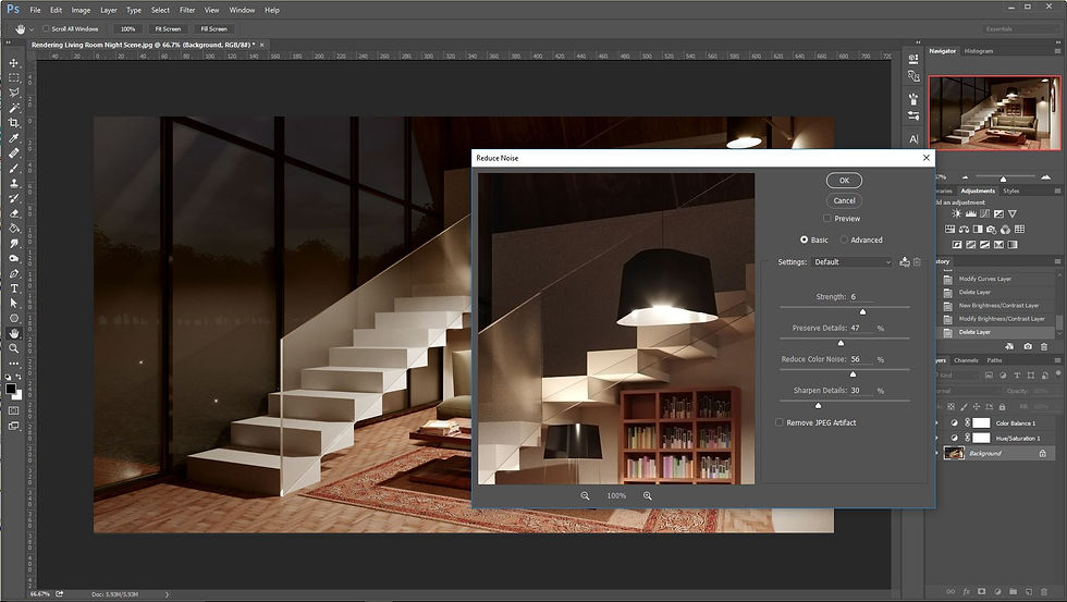30. Denoising the Scene in PS