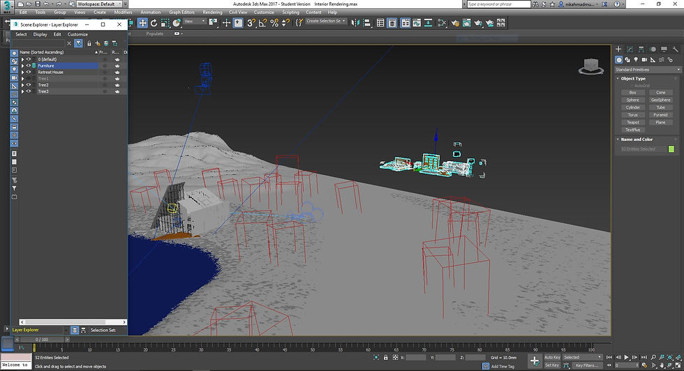 7. Importing Furniture into scene