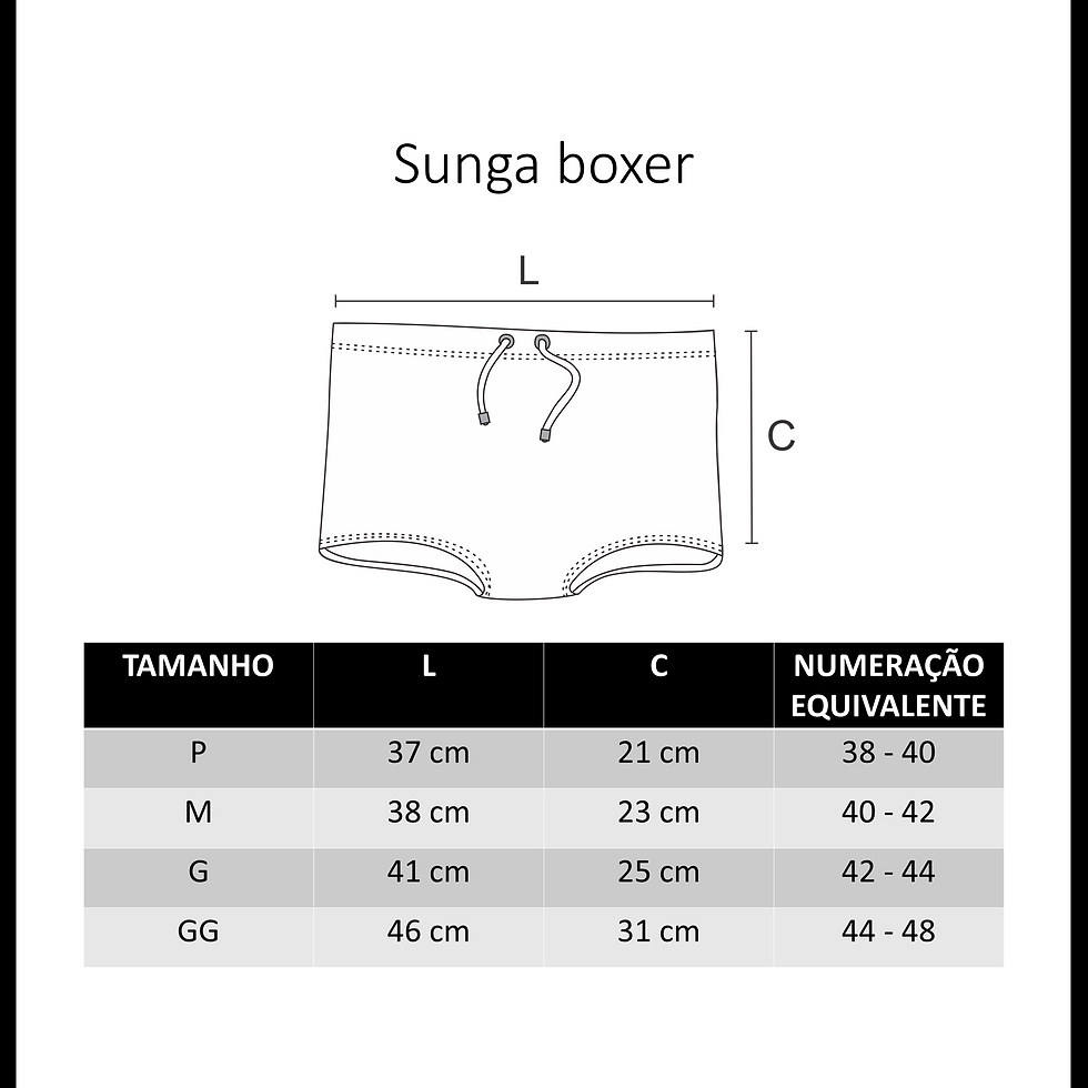 Miniatura: Sunga boxer azul marinho