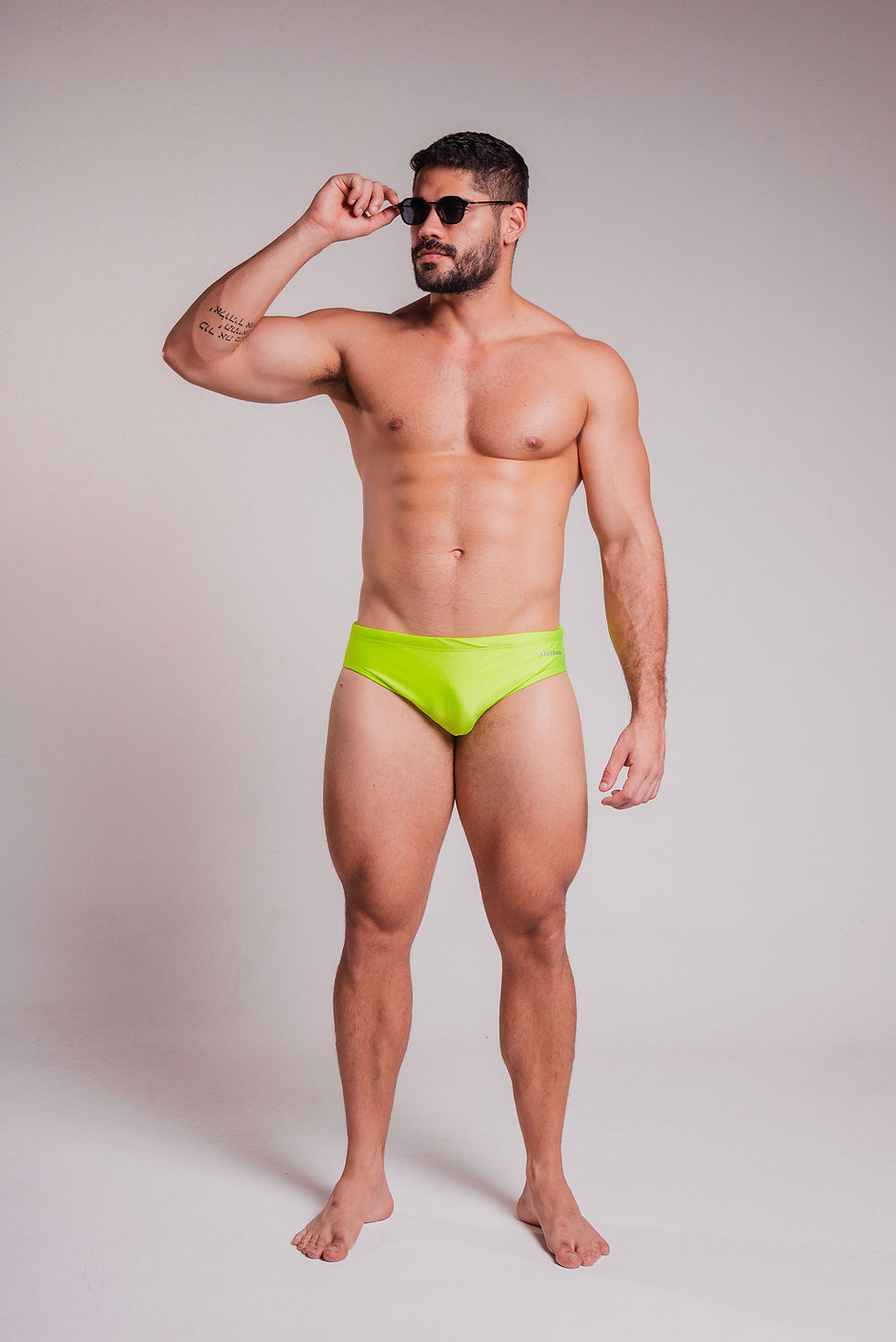 Miniatura: Sunga slim 7 amarelo neon beachgloss brand