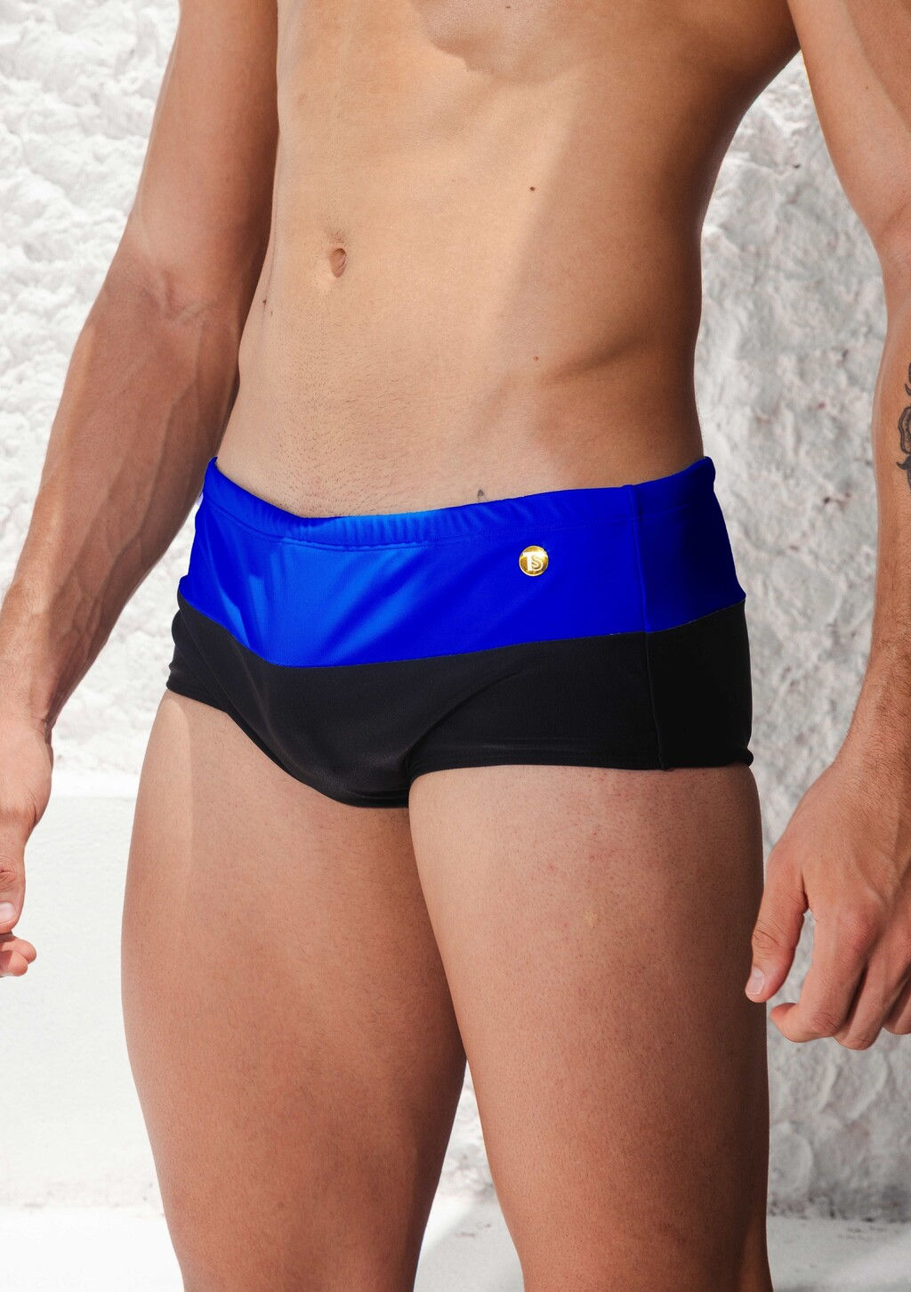 Sunga TRADICIONAL Bicolor Azul Royal e Preto Opaco TS