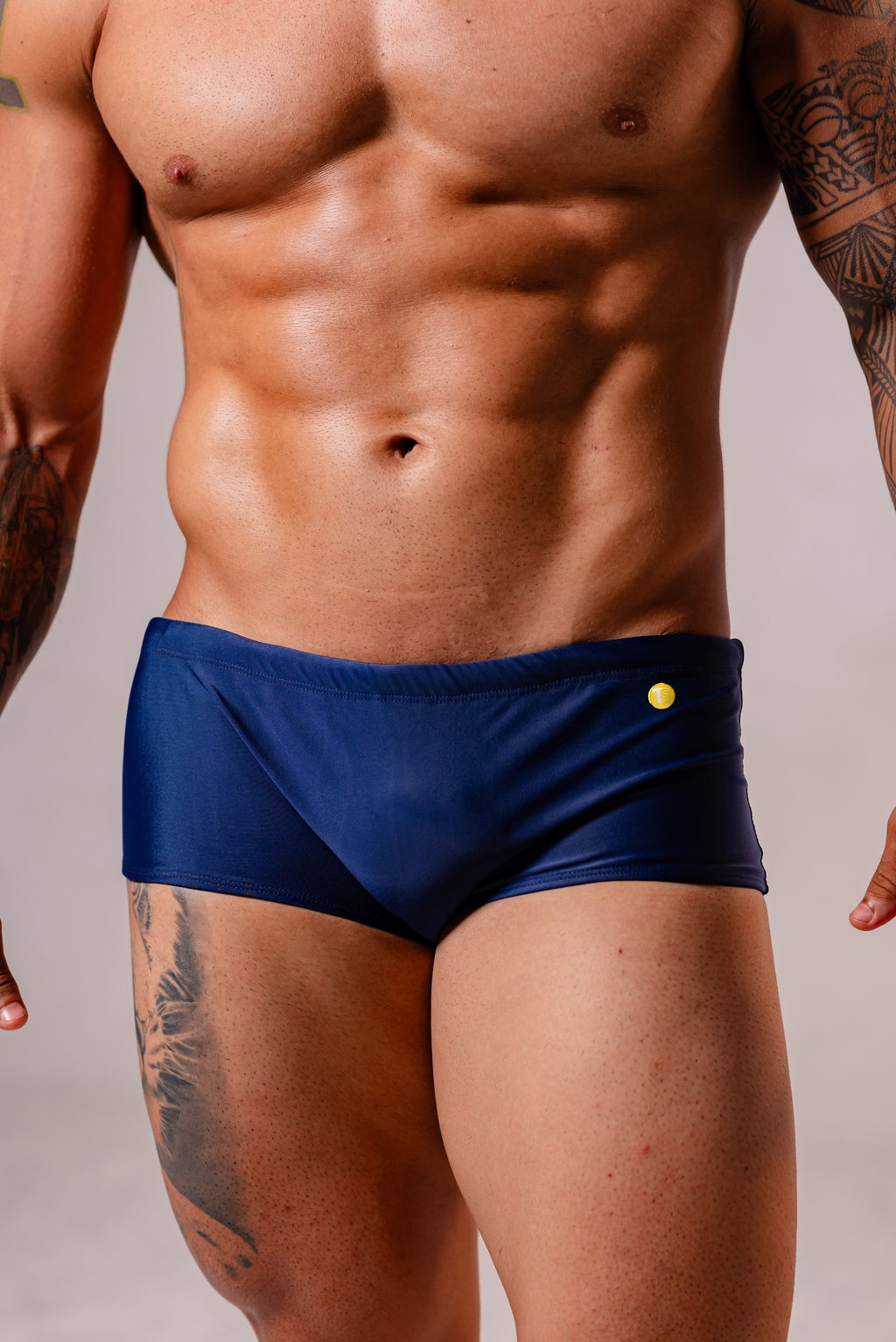 Sunga tradicional azul marinho opaco TS