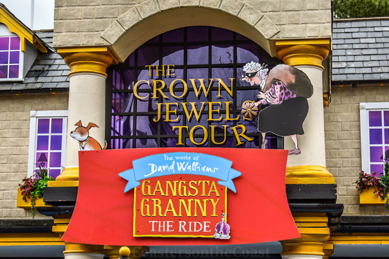 Gangsta Granny the Ride Facade and Entrance Marquee