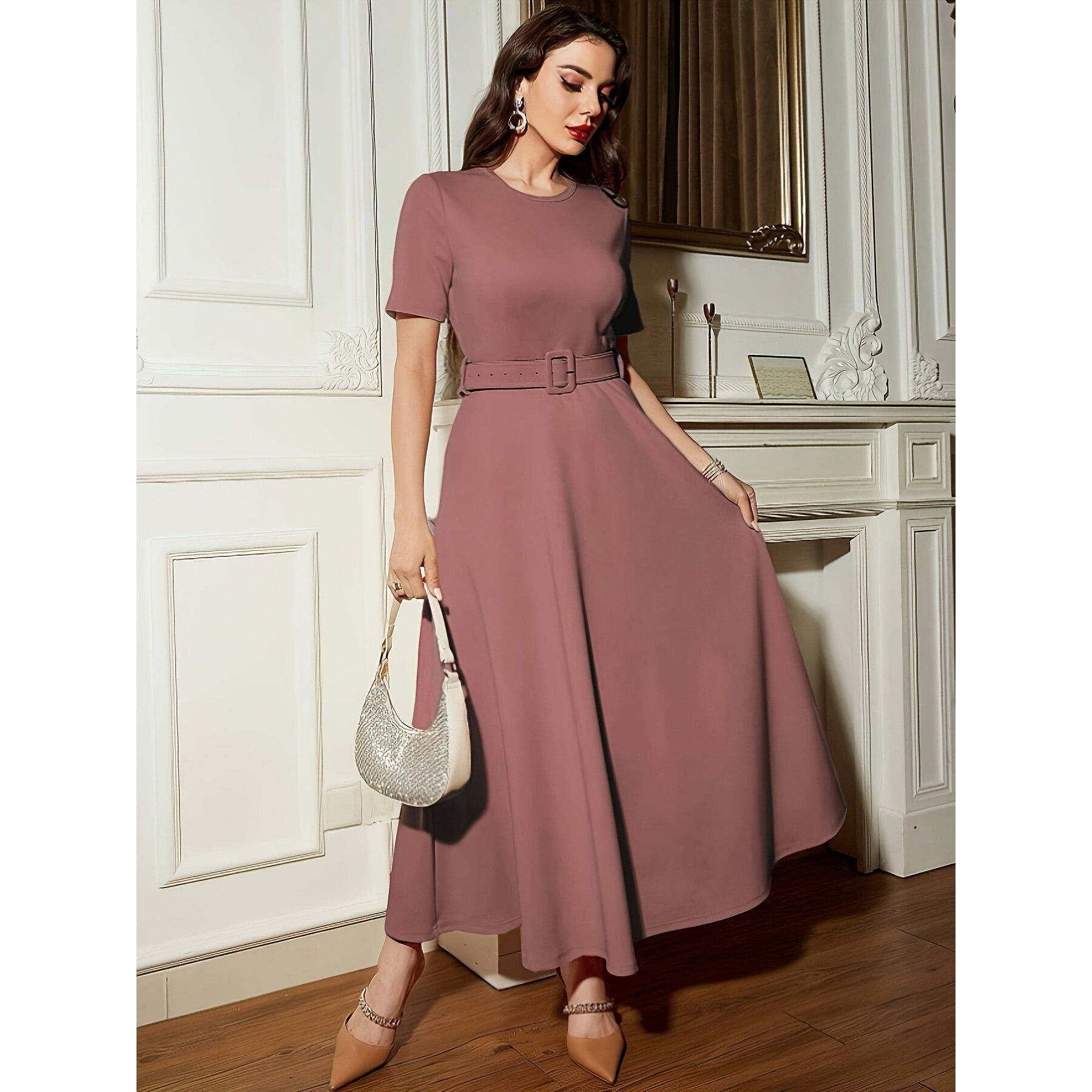 Elegant Party Dress Maid of Wedding Dress Cross-Border Elegant Female Fashion C