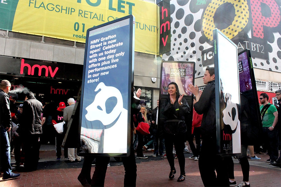 HMV  Adwalker - Grafton Street
