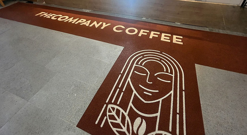 the company coffee zemin kaplama taş halı